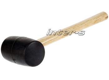 MŁOTEK GUMOWY 0.45kg UCHWYT DREWNIANY