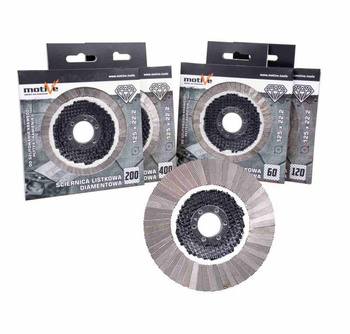 ŚCIERNICA LISTKOWA DIAMENT 400 (Ø 125mm) MOTIVE