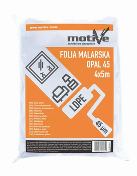 PLANDEKA MALARSKA 4/5 OPAL 45 mikr.