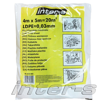 PLANDEKA MALARSKA 4/5 ŻÓŁTA