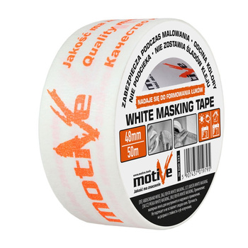 WHITE MASKING TAPE 18mm/50m MOTIVE