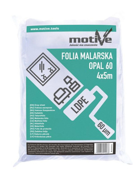 PLANDEKA MALARSKA 4/5 OPAL 60 mikr.